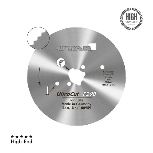 Uyar 90mm Hybrid Blade (Fine Tooth) - Ultracut, 2nd Gen