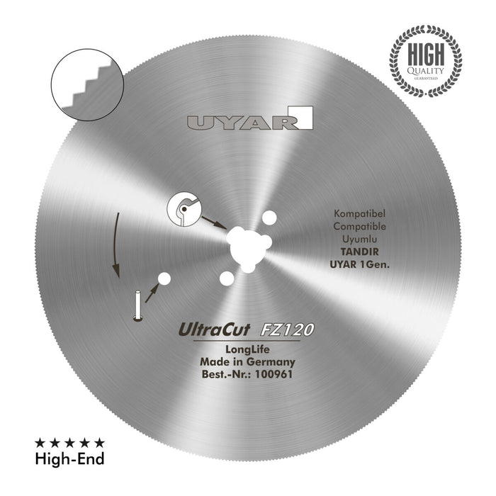 Uyar 120mm Hybrid Blade (Fine Tooth) - Ultracut, 2nd Gen