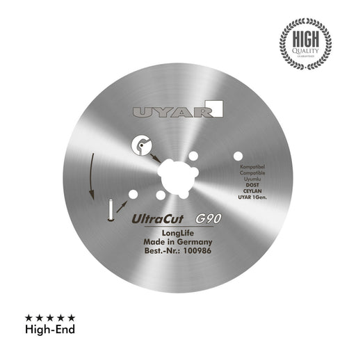 Uyar 90mm Smooth Blade - Ultracut, 2nd Gen