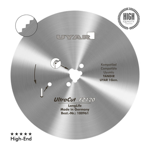 Uyar 120mm Hybrid Blade (Fine Tooth) - Ultracut, 2nd Gen