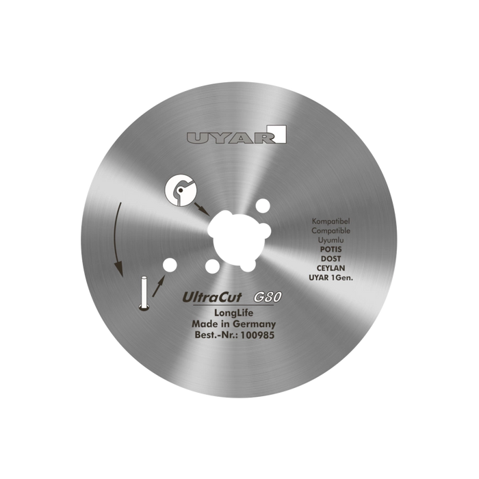Uyar 80mm Smooth Blade - Ultracut, 2nd Gen